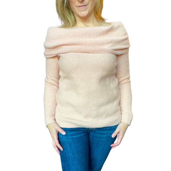 Forever 21 Pink Versatile Cowl Neck Sweater - Picture 2 of 8